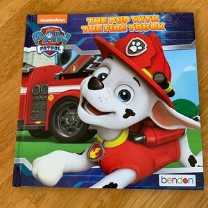 ❤️🎁NEW Paw Patrol Hardcover HC Book The Pup With The Fire Truck